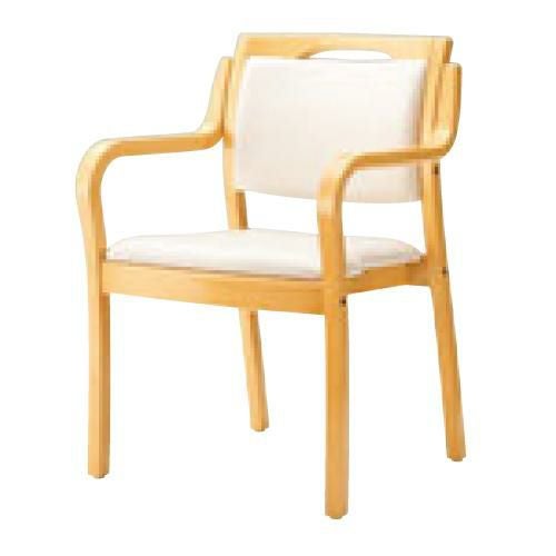 業務用椅子 CRES(クレス) 介護イス アロエW 幅560×奥行540×高さ800(mm) シート高440 肘高615(mm)【送料無料】