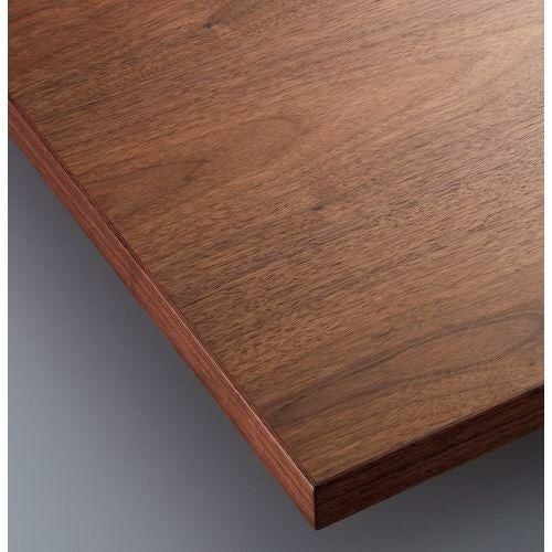 CHERRY(チェリーレスタリア) テーブル天板 ウォールナット突板・木縁巻き ストレートタイプ 幅1100×奥行900mm/業務用/新品/送料無料