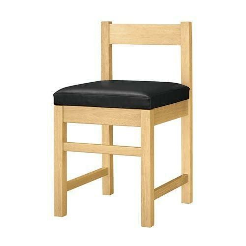 業務用椅子 marukatsu(丸勝) 千鳥N(ナチュラルクリヤ)椅子 既製品 黒レザー/業務用/送料無料