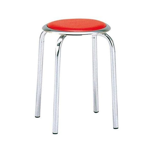 丸椅子 M-24M(10脚入)レッド