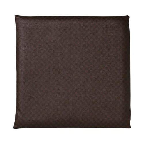 50cmレザー座布団カバーチェック(チョコ)/業務用/新品/小物送料対象商品
