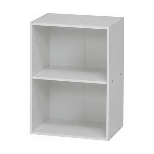 カラーボックス 可動棚2段 WH (セット数:2) /業務用/新品/送料別