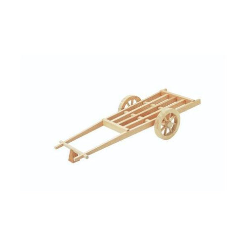 6-097-08/ミニ 大八車 無塗装 約幅61×奥行25.5×高さ12.5cm/業務用/新品/送料無料