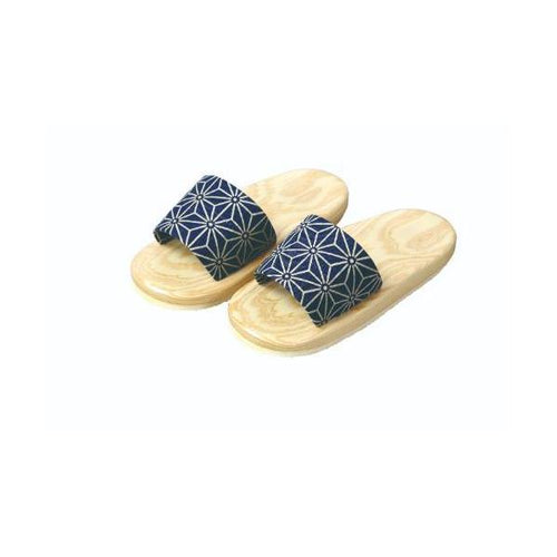 6-078-17/白木下駄 麻の葉 男性用 (60198) 約幅25.5×10cm/業務用/新品/小物送料対象商品