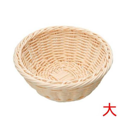 6-054-35/アメニティーバスケット ラウンド (ホワイト) 大 約口径22×高さ8.5cm/業務用/新品/小物送料対象商品