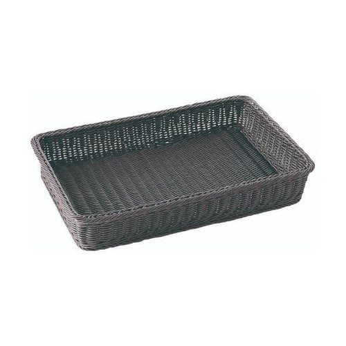 6-072-14/樹脂製 衣装盆 ダークブラウン 約幅60×奥行40×高さ9cm/業務用/新品/小物送料対象商品