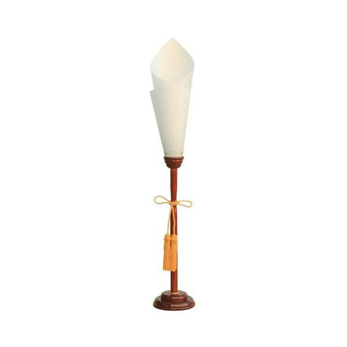 6-086-16/木製燭台 焼桐 H90cm 約口径18×高さ90cm/業務用/新品/送料無料