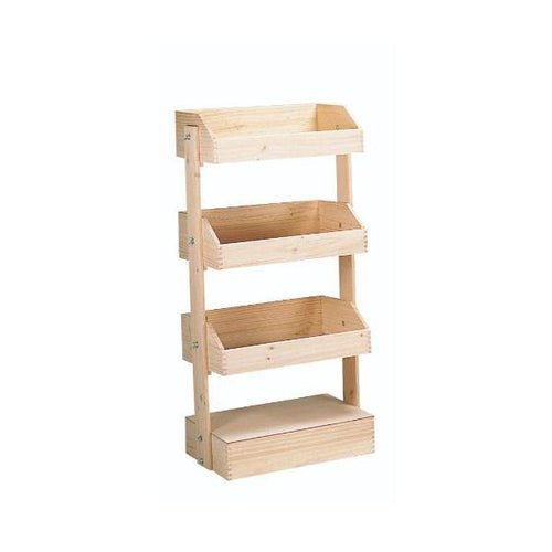 6-032-05/3段BO×什器 無塗装 約幅60×40×高さ130cm/業務用/新品/送料無料