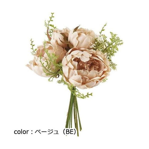 ポピー ブライズピオニーミックスブーケ FB-2595 全長24cm・花径5.5~11cm