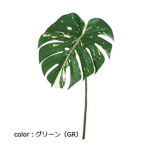 ポピー モンステラバリエガータリーフM FG-5132 全長66cm・葉長32cm・葉径27cm