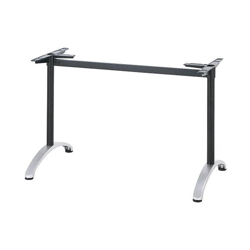 アルミ鋳物テーブル脚 ベースサイズ:A600×高さ700mm迄指定可×間口(芯々)1000mm 品番:BC-S-600 塗装カラー:14AM ポール:42φ