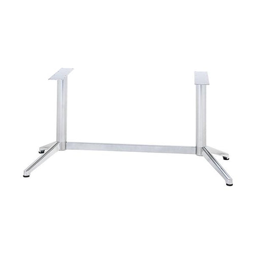 アルミ鋳物テーブル脚 ベースサイズ:A770×B230×高さ700mm迄指定可×間口(芯々)1300mm 品番:DC-V-450 塗装カラー:18 ポール:76φ