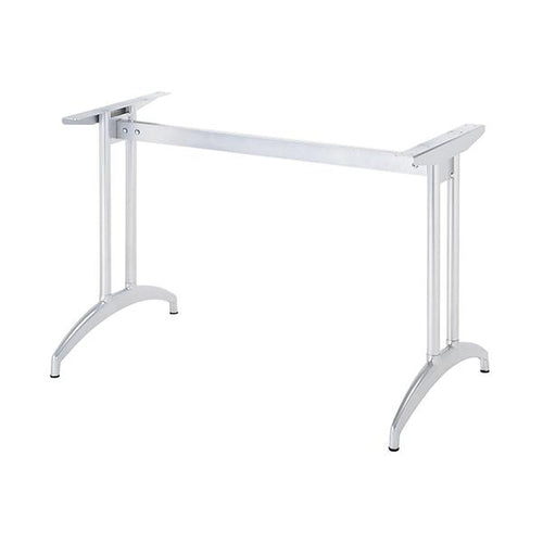 アルミ鋳物テーブル脚 ベースサイズ:A590×高さ700mm迄指定可×間口(芯々)1000mm 品番:K-N-580 塗装カラー:88 ポール:32φ