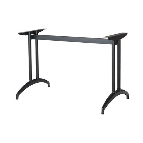 アルミ鋳物テーブル脚 ベースサイズ:A590×高さ700mm迄指定可×間口(芯々)1300mm 品番:K-N-580 塗装カラー:44 ポール:32φ