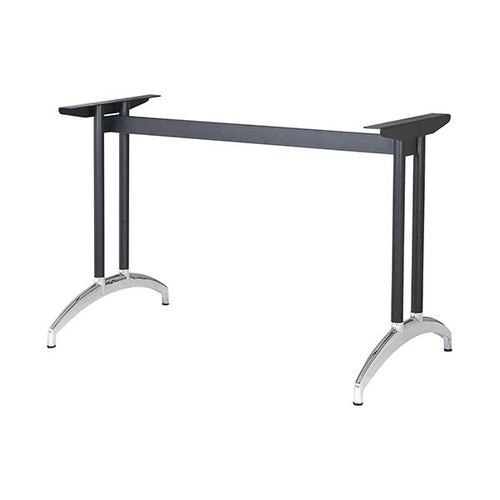 アルミ鋳物テーブル脚 ベースサイズ:A590×高さ700mm迄指定可×間口(芯々)1600mm 品番:K-N-580 塗装カラー:14 ポール:32φ