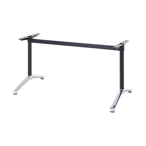 アルミダイキャストテーブル脚 ベースサイズ:A700×高さ700mm迄指定可×間口(芯々)1600mm 品番:MC-S-700 塗装カラー:14 ポール:50φ