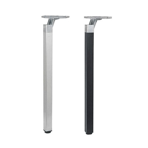 アルミダイキャストテーブル脚(1本) サイズ:高さ670mm 品番:SP-POLE-D.X-K 塗装カラー:(A) 鏡面+黒塗装/(B) 鏡面+シルバー塗装※選択可 ポール:40角