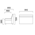 業務用椅子 CRES(クレス) 二人掛ソファー キャロルN 幅910×奥行610×高さ720(mm) シート高385(mm)/(業務用ソファー/新品)(送料無料)