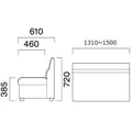 業務用椅子 CRES(クレス) ソファー キャロルOM-5 幅1310～1500×奥行610×高さ720(mm) シート高385(mm)/(業務用ソファー/新品)(送料無料)