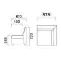 業務用椅子 CRES(クレス) 角コーナーソファー キャロルU 幅575×奥行610×高さ720(mm) シート高385(mm)/(業務用ソファー/新品)(送料無料)