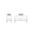 業務用椅子 CRES(クレス) ソファー コルプスASM-A 幅1200×奥行480×高さ400(mm) /業務用/新品/送料無料