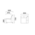 業務用椅子 CRES(クレス) 角コーナーソファー エニティU 張地ランクA 幅650×奥行650×高さ730(mm) シート高380(mm)/業務用/新品/送料無料