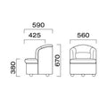 業務用椅子 CRES(クレス) ソファー ホークA 幅560×奥行590×高さ670(mm) シート高380(mm)【送料無料】