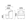 業務用椅子 CRES(クレス) ソファー ホークBC 幅570×奥行590×高さ700(mm) シート高400(mm)【送料無料】