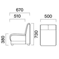 業務用椅子 CRES(クレス) 一人掛ソファー イカルスM 幅500×奥行670×高さ730(mm) シート高380(mm)/(業務用ソファー/新品)(送料無料)