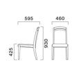 業務用椅子 CRES(クレス) 洋風イス カルコスM 幅460×奥行595×高さ930(mm) シート高425(mm)【送料無料】