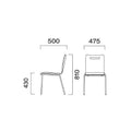 業務用椅子 CRES(クレス) 洋風イス キーノ(単色)2 幅475×奥行500×高さ810(mm) シート高430(mm)/業務用/新品/送料無料