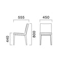 業務用椅子 CRES(クレス) 洋風イス マロウM 幅450×奥行555×高さ800(mm) シート高440(mm)/業務用/新品/送料無料