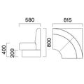 CRES(クレス) ソファー マルセラDU 幅815×奥行580×高さ800(mm) シート高400(mm)【送料無料】