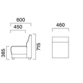 業務用椅子 CRES(クレス) 一人掛けソファー メリルM 幅460×奥行600×高さ715(mm) シート高385(mm)/(業務用ソファー/新品)(送料無料)
