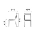 業務用椅子 CRES(クレス) 洋風イス ミールス 幅450×奥行540×高さ840(mm) シート高425(mm)/業務用/新品/送料無料