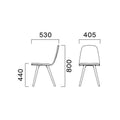 業務用椅子 CRES(クレス) 洋風イス ペルセAL 幅405×奥行530×高さ800(mm) シート高440(mm)/業務用/新品/送料無料