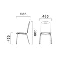CRES(クレス) 洋風イス ピノスAH-2-E 幅485×奥行535×高さ885(mm) シート高435(mm)【送料無料】