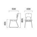 CRES(クレス) 洋風イス ポロナSI 幅430×奥行530×高さ805(mm) シート高455(mm)【送料無料】