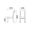 業務用椅子 CRES(クレス) 洋風イス プロテアM 幅445×奥行570×高さ885(mm) シート高435(mm)/業務用/新品/送料無料
