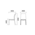 業務用椅子 CRES(クレス) 洋風イス リエカH 幅465×奥行555×高さ910(mm) シート高445(mm)【送料無料】
