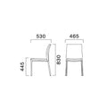 業務用椅子 CRES(クレス) 洋風イス リエカL 幅465×奥行530×高さ830(mm) シート高445(mm)【送料無料】