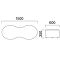 業務用椅子 CRES(クレス) ソファー サリータL 幅1500×奥行600×高さ350(mm)/業務用/新品/送料無料