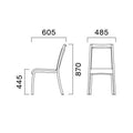 業務用椅子 CRES(クレス) 洋風イス ソノン 幅485×奥行605×高さ870(mm) シート高445(mm)/業務用/新品/送料無料