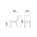 業務用椅子 CRES(クレス) 洋風イス タッソA 幅425×奥行555×高さ810(mm) シート高440(mm)/業務用/新品/送料無料