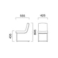 業務用椅子 CRES(クレス) 洋風イス タッソC 幅425×奥行555×高さ805(mm) シート高435(mm)/業務用/新品/送料無料