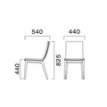 業務用椅子 CRES(クレス) 洋風イス タストA 幅440×奥行540×高さ825(mm) シート高440(mm)/業務用/新品/送料無料