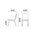 業務用椅子 CRES(クレス) 洋風イス タストB 幅440×奥行545×高さ830(mm) シート高440(mm)/業務用/新品/送料無料