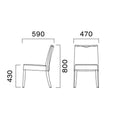 業務用椅子 CRES(クレス) 洋風イス トレンLM 幅470×奥行590×高さ800(mm) シート高430(mm)【送料無料】