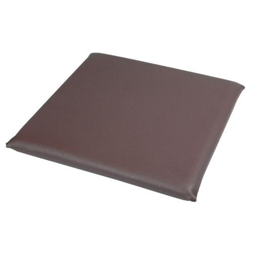 【即納可】 レザー調座布団40cm ブラウン色 【テンポスオリジナル】 幅400×奥行400×高さ40(mm) 1年保証/業務用/新品/小物送料対象商品