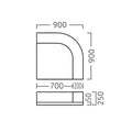 業務用椅子 メロディーサークル付アールコーナーA900 Aランク /業務用/新品/送料無料